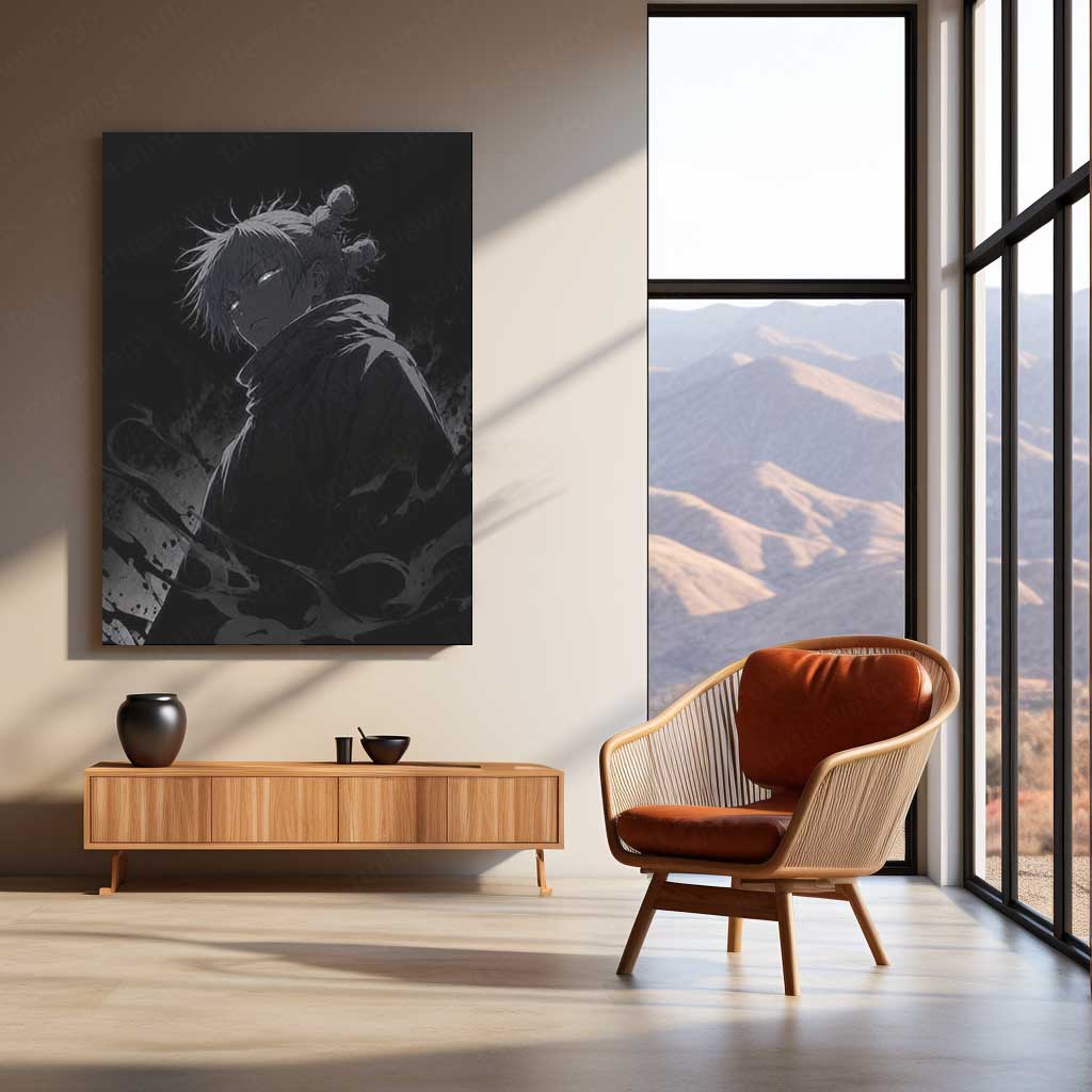 Satoru Gojo Infinite Void Metal Poster | Dark Anime Wall Art | Jujutsu Kaisen Inspired 01