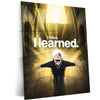 Anime Metal Poster | I Learned Gojo Metal Poster | Motivational Jujutsu Kaisen Wall Art | Premium Aluminum Print