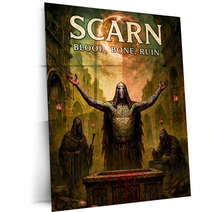 Game Metal Poster | Scarn – Blood, Bone, Ruin Metal Frame