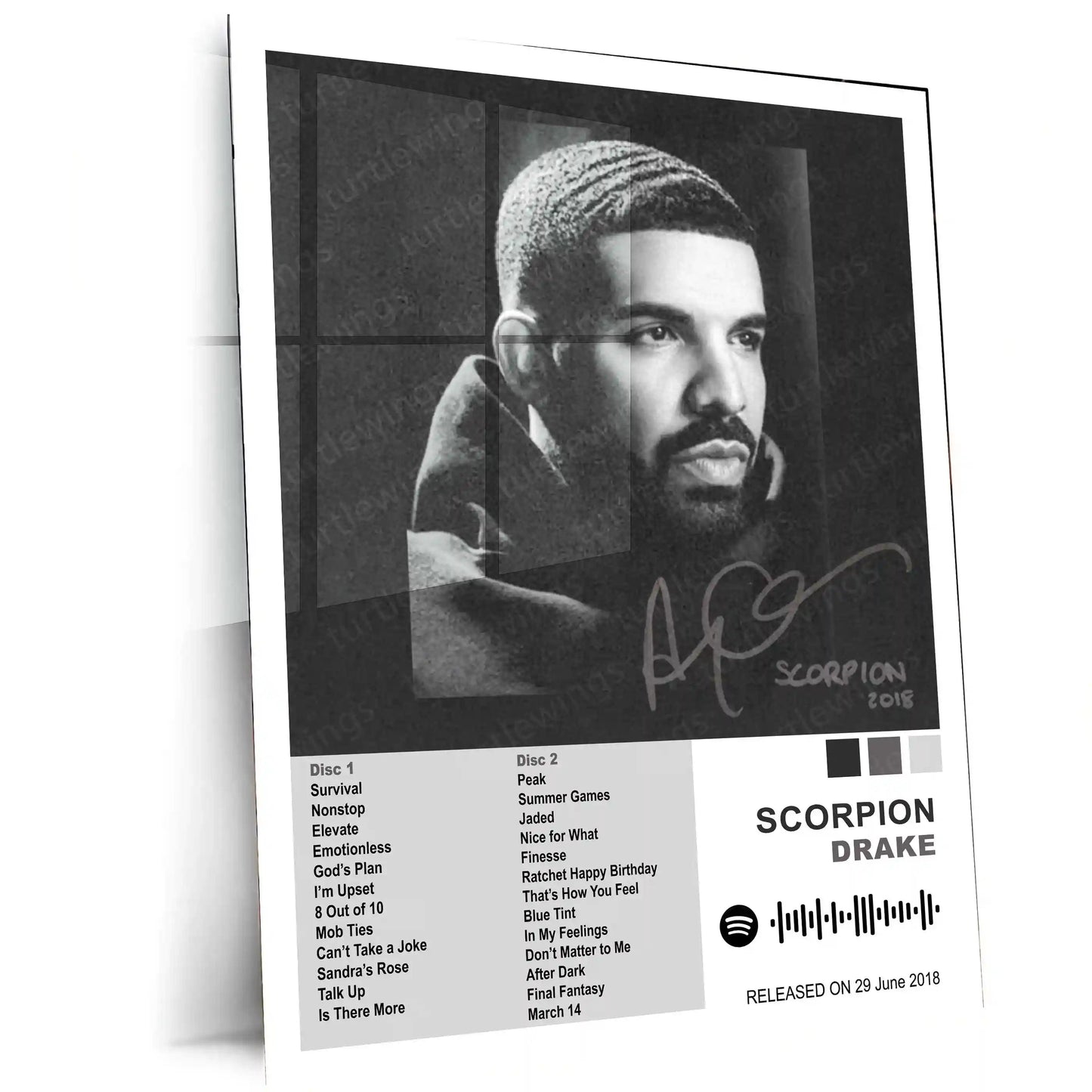 Drake Complete Collection | Set of 11 | Set of 8 | Set of 4 | Album Posters Metal Frames Global Hits. Moody Aesthetics. Hip-Hop Royalty on Your Walls. - TURTLEWINGS
