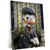 Scrooge McDuck Money Metal Poster | Billionaire’s Dream Wall Art | Luxury Hustle Decor Frame
