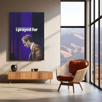 Quote Metal Poster | Sebastian Wilder – I’m Busy Becoming Everything I Prayed For | Ambition Metal Poster - TURTLEWINGS