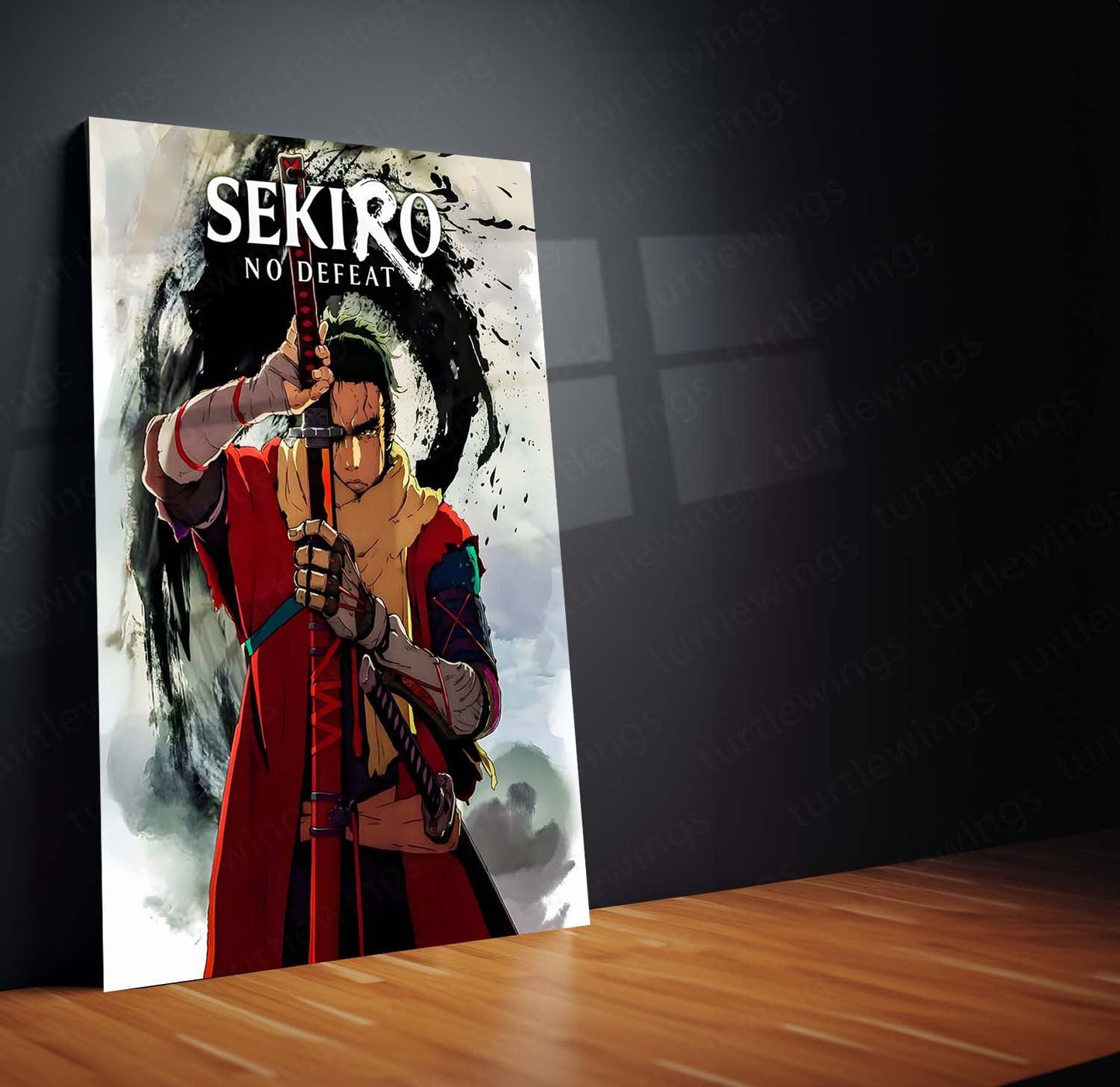 Game Metal Poster | Sekiro – Shadows Die Twice | The Lone Wolf’s Vow Metal Frame Poster