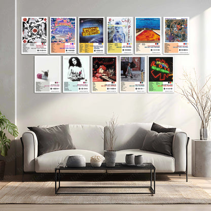 Red Hot Chili Peppers – Complete Album Collection | Set of 11 | Set of 8 | Set of 4 | Premium Metal Poster - TURTLEWINGS