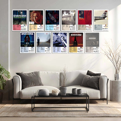 Eminem – Complete Album Collection | Set of 11 | Set of 8 | Set of 4 | Premium Metal Poster - TURTLEWINGS