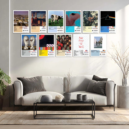 Pink Floyd Complete Collection | Set of 11 | Set of 8 | Set of 4 | Album Posters Metal Frames Psychedelic Soundscapes. Progressive Masterpieces. Timeless Visual Art. - TURTLEWINGS