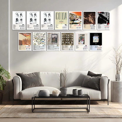 Led Zeppelin Complete Collection | Set of 13 | Set of 8 | Set of 4 | Album Posters Metal Frames Hard Rock Foundations. Blues Power. Timeless Legends. - TURTLEWINGS