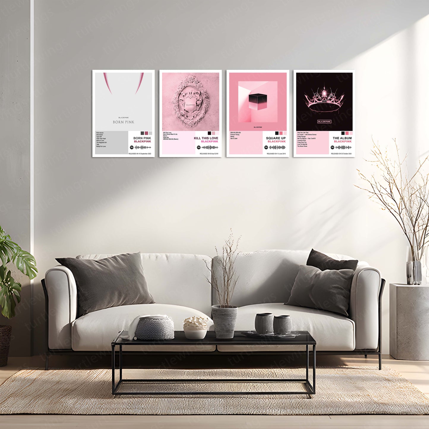 BLACKPINK – Complete Album Collection | Set of 8 | Set of 4 | Premium Metal Poster Set