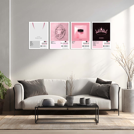 BLACKPINK – Complete Album Collection | Set of 8 | Set of 4 | Premium Metal Poster Set