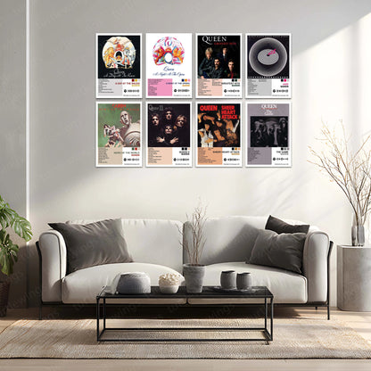 Queen Complete Collection | Set of 11 | Set of 8 | Set of 4 | Album Posters Metal Frames Rock Royalty. Stadium Anthems. Timeless Legends. - TURTLEWINGS
