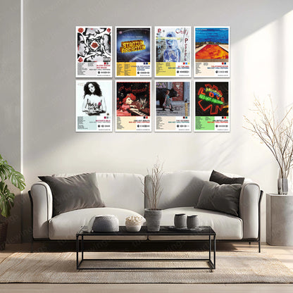 Red Hot Chili Peppers – Complete Album Collection | Set of 11 | Set of 8 | Set of 4 | Premium Metal Poster - TURTLEWINGS