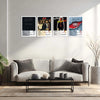 AC/DC Complete Album Collection | Set of 10 | Set of 8 | Set of 4 | Metal Frame Posters  High Voltage. Pure Rock Energy. Legendary Wall Statement.