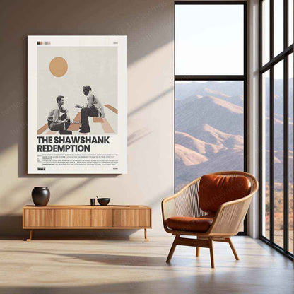 The Shawshank Redemption Metal Poster | Classic Movie Wall Art | Hope & Freedom Decor - TURTLEWINGS