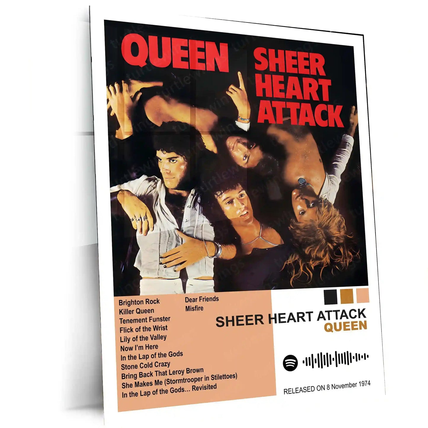 Queen Complete Collection | Set of 11 | Set of 8 | Set of 4 | Album Posters Metal Frames Rock Royalty. Stadium Anthems. Timeless Legends. - TURTLEWINGS