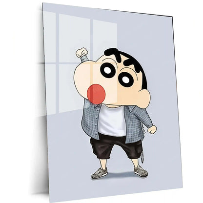 Anime Metal Poster | Shinchan Metal Poster – Fun & Quirky Anime Wall Art 04 - TURTLEWINGS