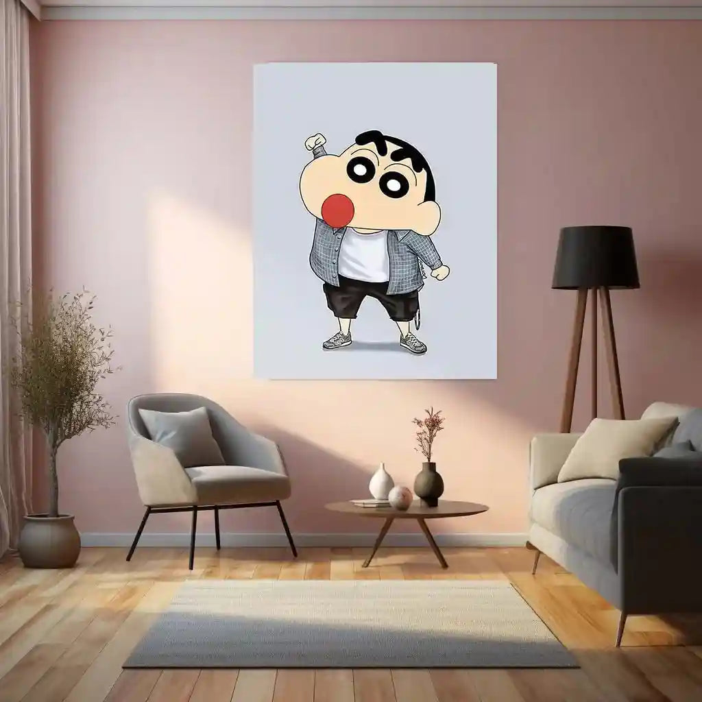 Anime Metal Poster | Shinchan Metal Poster – Fun & Quirky Anime Wall Art 04 - TURTLEWINGS