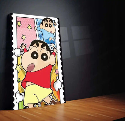 Anime Metal Poster | Shinchan Metal Poster – Fun & Quirky Anime Wall Art 02 - TURTLEWINGS