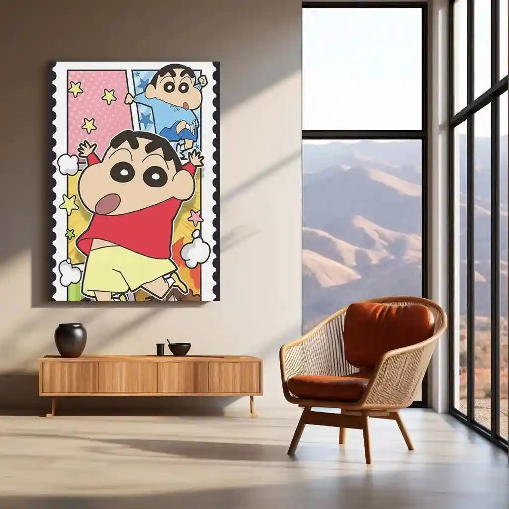 Anime Metal Poster | Shinchan Metal Poster – Fun & Quirky Anime Wall Art 02 - TURTLEWINGS