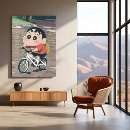 Anime Metal Poster | Shinchan Metal Poster – Fun & Quirky Anime Wall Art - TURTLEWINGS