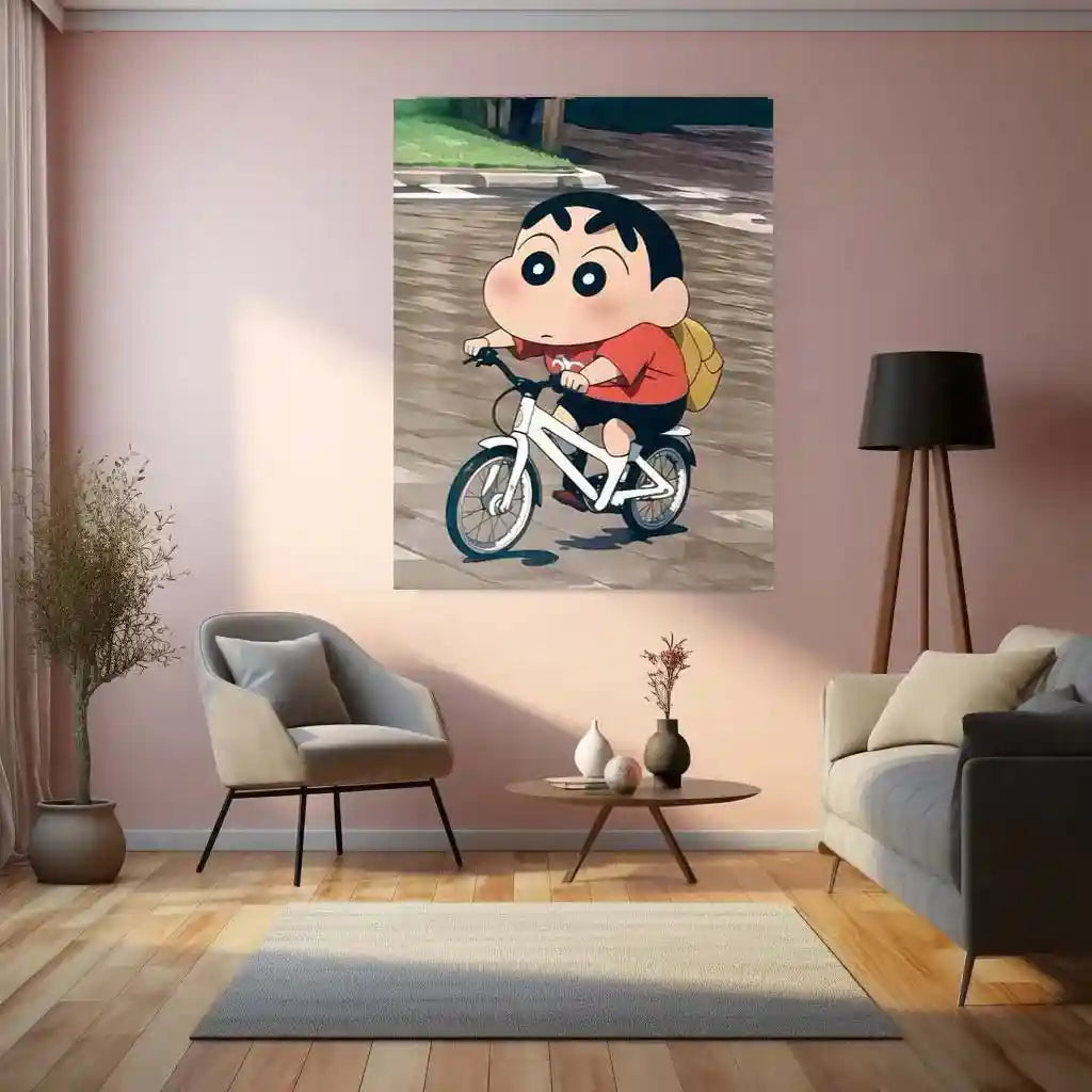 Anime Metal Poster | Shinchan Metal Poster – Fun & Quirky Anime Wall Art - TURTLEWINGS