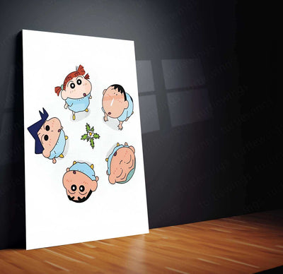 Shinchan Metal Poster – Fun & Nostalgic Anime Wall Art - TURTLEWINGS