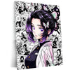 Anime Metal Poster | Shinobu Kocho Butterfly Hashira Manga Collage Demon Slayer Wall Art