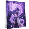 Anime Metal Poster | Shinobu Kocho Butterfly Dragon Metal Poster | Demon Slayer Anime Wall Art | Premium Aluminum Print