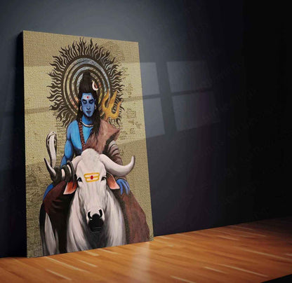Lord Shiva Metal Poster – Divine Lord of Destruction | Spiritual Hindu Wall Art 2 - TURTLEWINGS