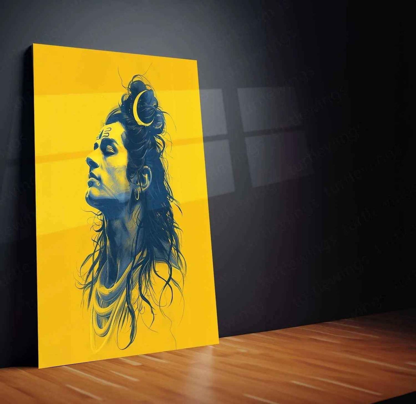 Lord Shiva Metal Poster – Divine Lord of Destruction | Spiritual Hindu Wall Art 3 - TURTLEWINGS