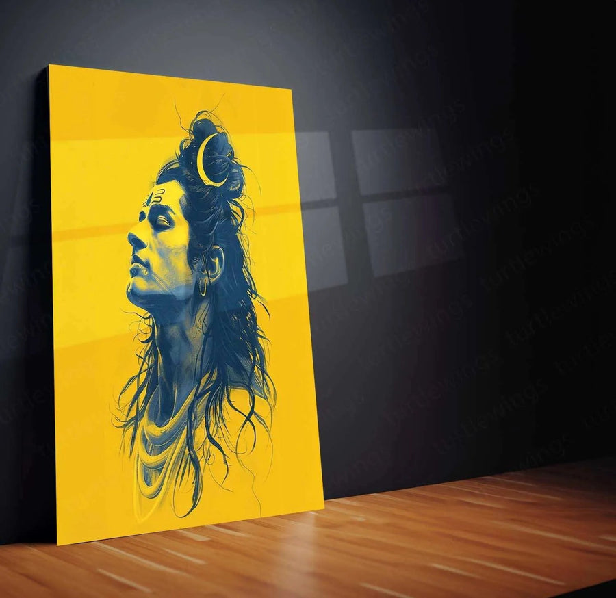 Lord Shiva Metal Poster – Divine Lord of Destruction | Spiritual Hindu Wall Art 3