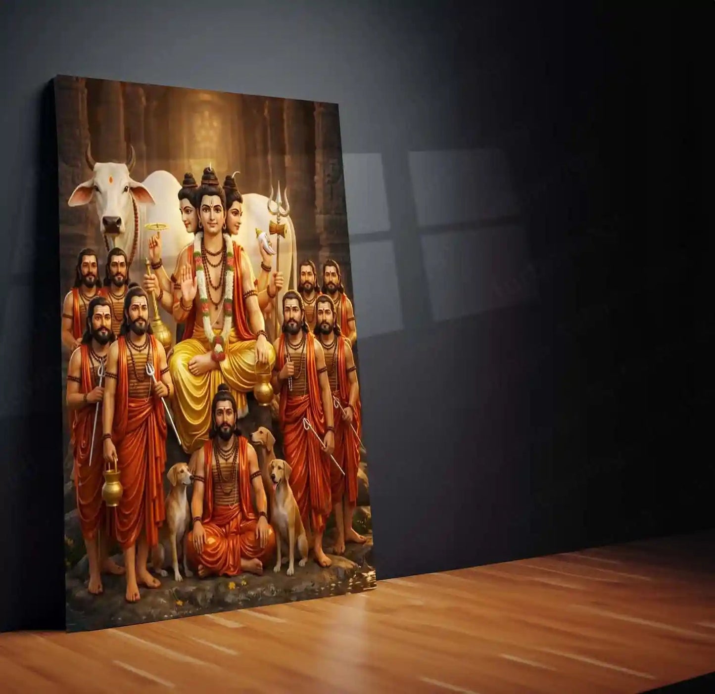 Spiritual Metal Poster | Shri Navnath | Divine Nath Tradition Spiritual Wall Art |Guru Parampara Metal Poster 01 - TURTLEWINGS