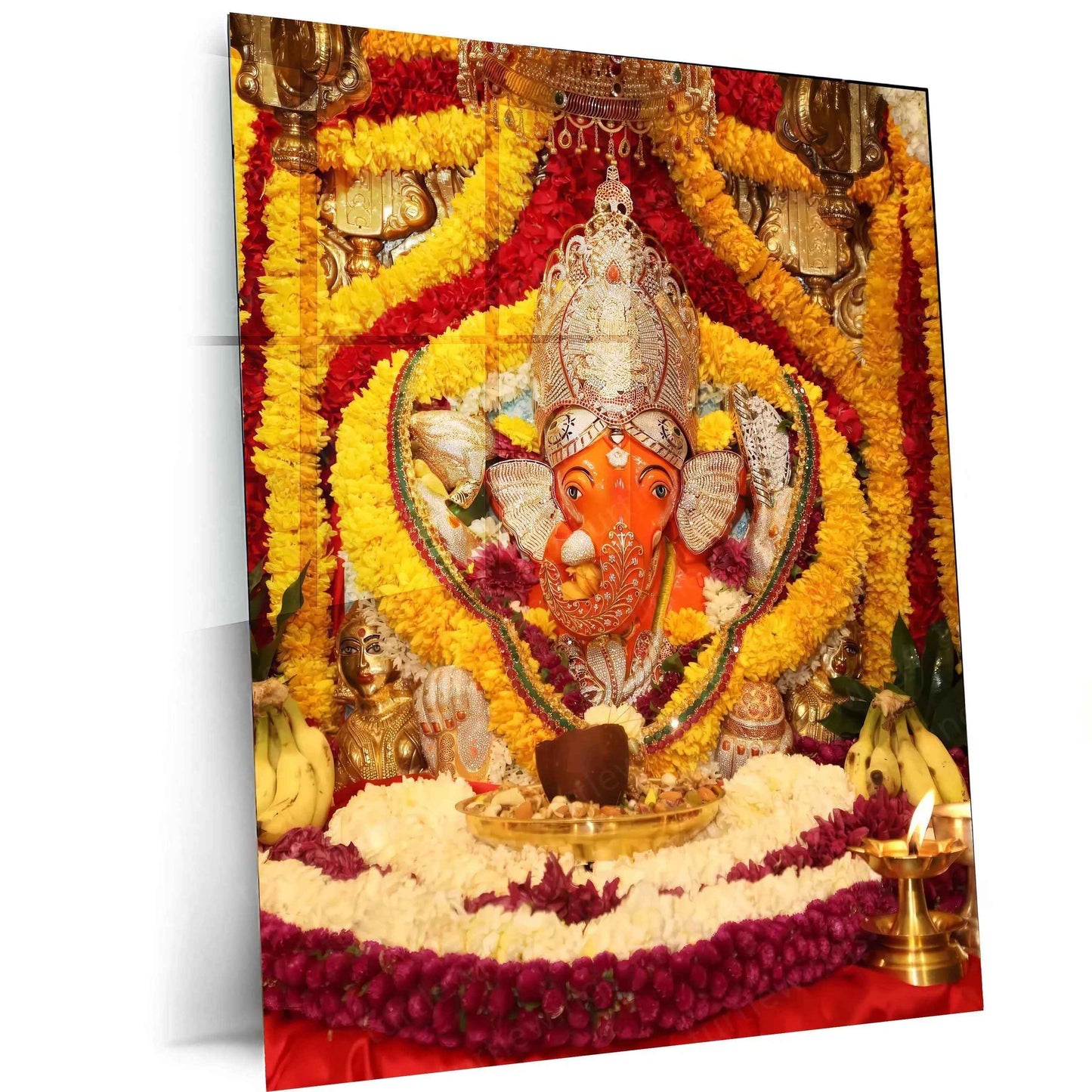 Siddhivinayak Ganpati – The Divine Blessings Metal Poster - TURTLEWINGS