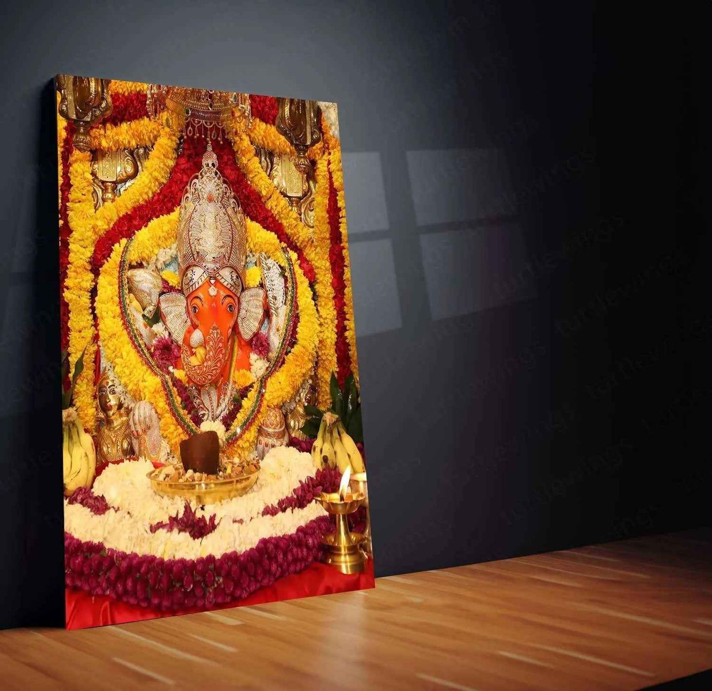 Siddhivinayak Ganpati – The Divine Blessings Metal Poster - TURTLEWINGS