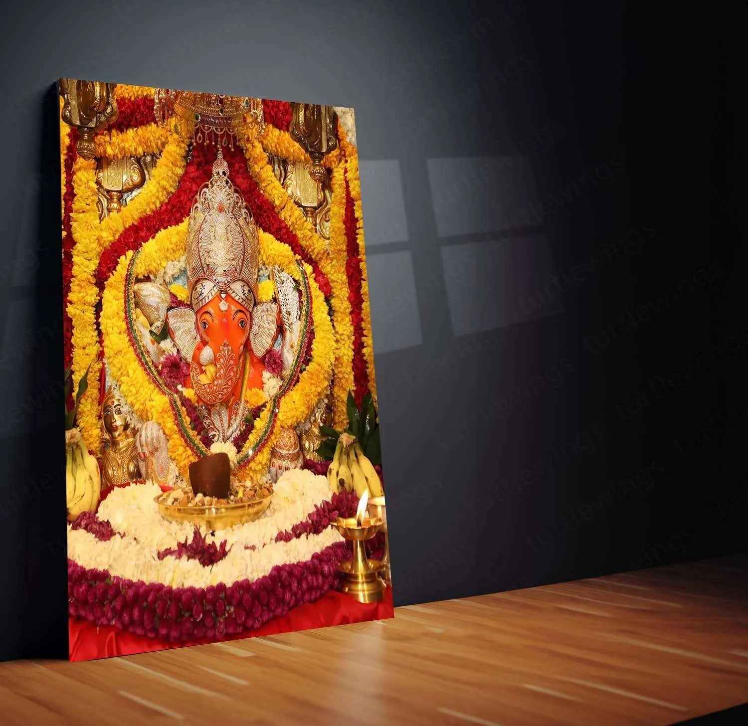 Siddhivinayak Ganpati – The Divine Blessings Metal Poster - TURTLEWINGS