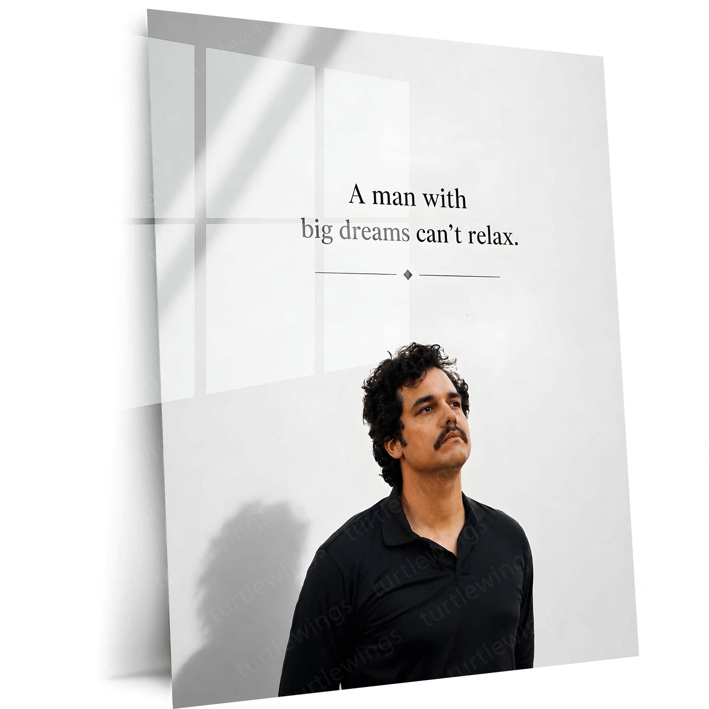 Quote Metal Poster | Big Dreams – Can’t Relax Metal Poster Ambition Motivation Wall Art | Success Mindset Metal Frame