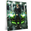 Zoro Street Car Metal Poster | Anime Drift Aesthetic Wall Art | One Piece Roronoa Zoro Car Frame | Anime Room Decor
