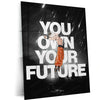 Anime Metal Poster | Goku Ultra Instinct You Own Your Future Anime Metal Poster | Dragon Ball Motivational Wall Art | Saiyan Metal Print
