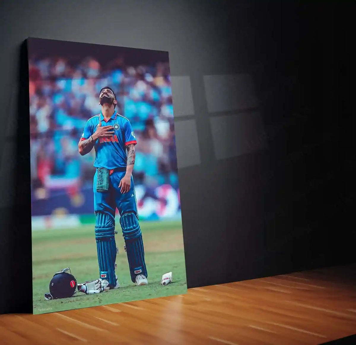 Virat Kohli – The Game Bends to His Will | Cricket Legend Metal Frame Poster 01 - TURTLEWINGS