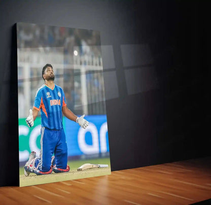 Cricket Metal Poster | Sanju Samson | ICC Men's T20 World Cup, 2026 | Indian Cricket Star Metal Frame | Cricket Wall Art 02 - TURTLEWINGS 