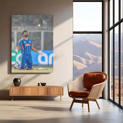 Cricket Metal Poster | Sanju Samson | ICC Men's T20 World Cup, 2026 | Indian Cricket Star Metal Frame | Cricket Wall Art 02 - TURTLEWINGS 