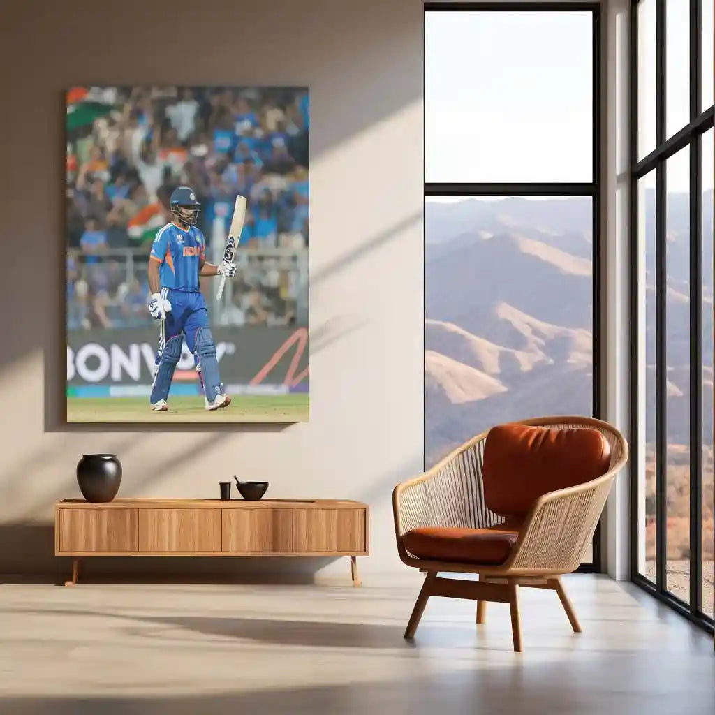 Cricket Metal Poster | Sanju Samson | ICC Men's T20 World Cup, 2026 | Indian Cricket Star Metal Frame | Cricket Wall Art 03 - TURTLEWINGS 