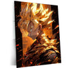Goku dbz Metal Poster | Saiyan Warrior Wall Art | Anime Power-Up Decor