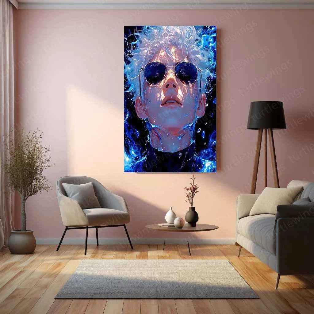 Saturo Gojo Metal Poster - TURTLEWINGS