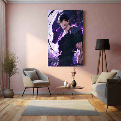 Toji Fushiguro – The Sorcerer Assassin | Jujutsu Kaisen Metal Poster2 - TURTLEWINGS