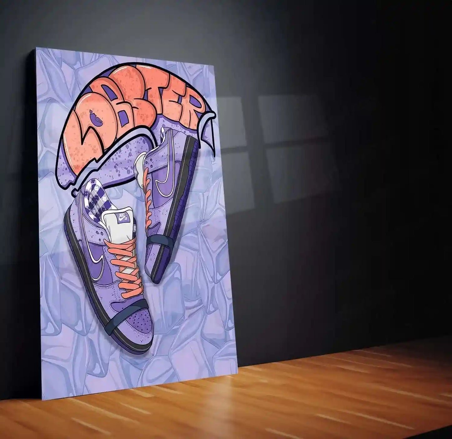 Abstract Metal Poster | Nike Sneaker Art Metal Poster – Bold & Stylish Decor 06 - TURTLEWINGS