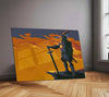 Solaire of Astora | Praise the Sun Minimal Dark Fantasy Metal Frame