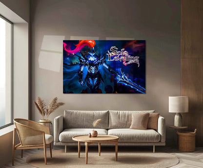 Anime Metal Poster | Solo Leveling – Shadow Monarch Awakened Metal Frame