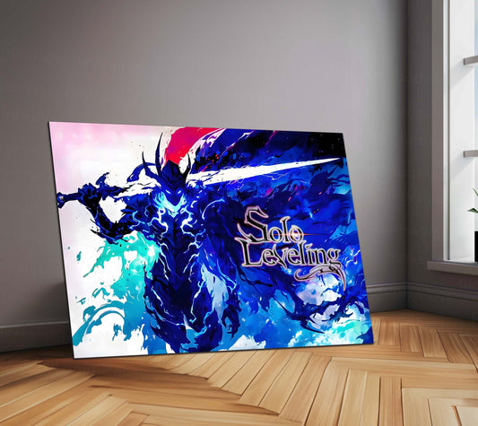 Anime Metal Poster | Solo Leveling X – Monarch’s Blade Metal Frame