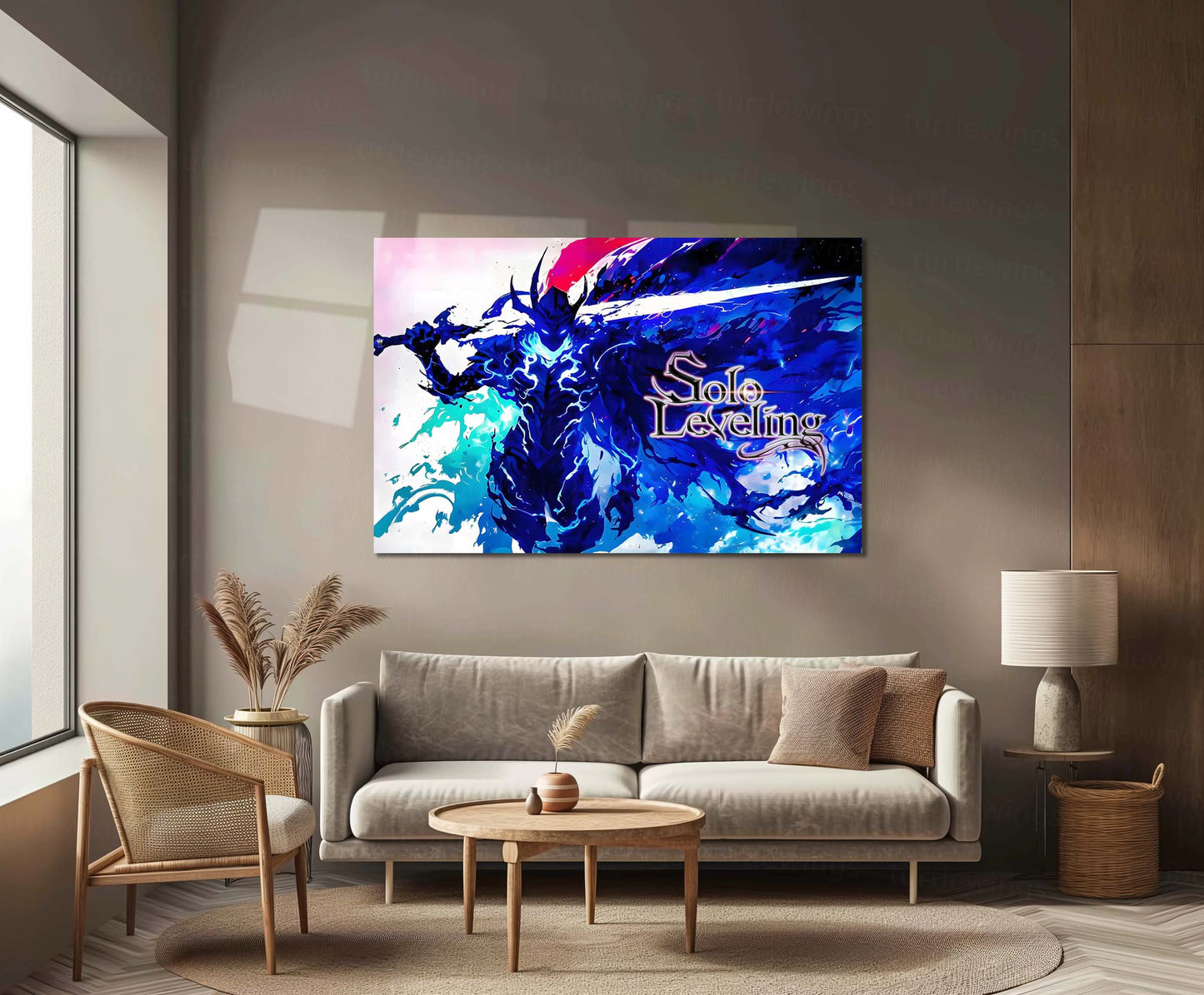 Anime Metal Poster | Solo Leveling X – Monarch’s Blade Metal Frame