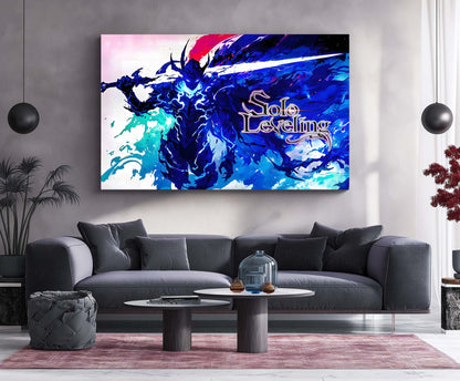 Anime Metal Poster | Solo Leveling X – Monarch’s Blade Metal Frame